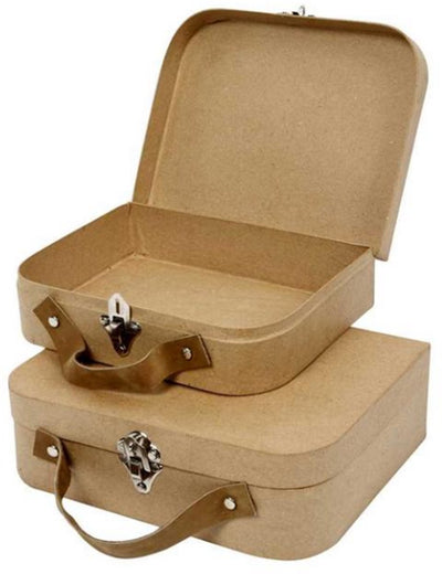 Creativ company kofferset 2 stuks 25,5x20x8 cm en 22,5x18x6,5 cm