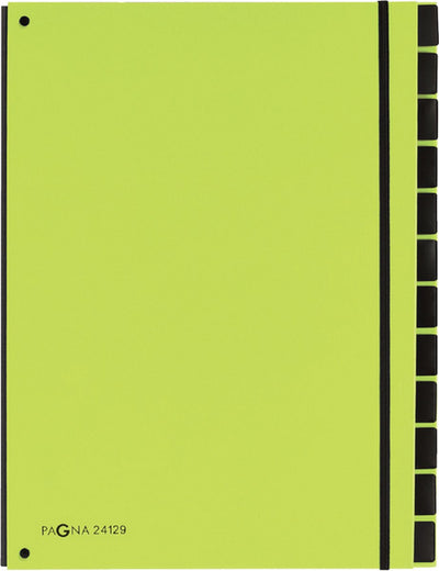 Pagna sorteermap trend a4 12 tabs appelgroen