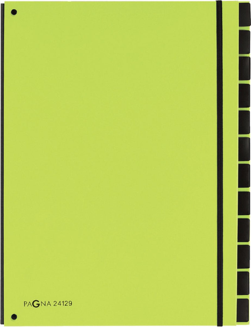 Pagna sorteermap trend a4 12 tabs appelgroen