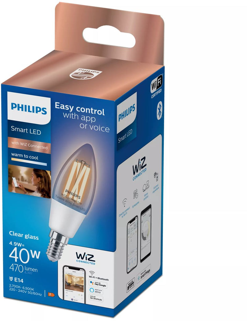 Philips led philips smart led e14 5w 470lm 2700k-6500k kaars