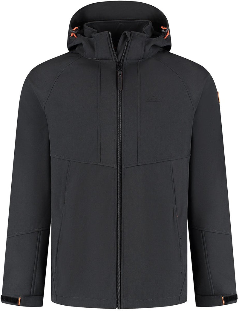 Kjelvik outdoorjas rik zwart