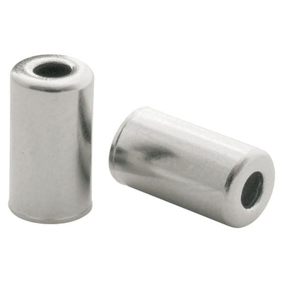 kabelhoedjes messing 5 mm zilver 200 stuks
