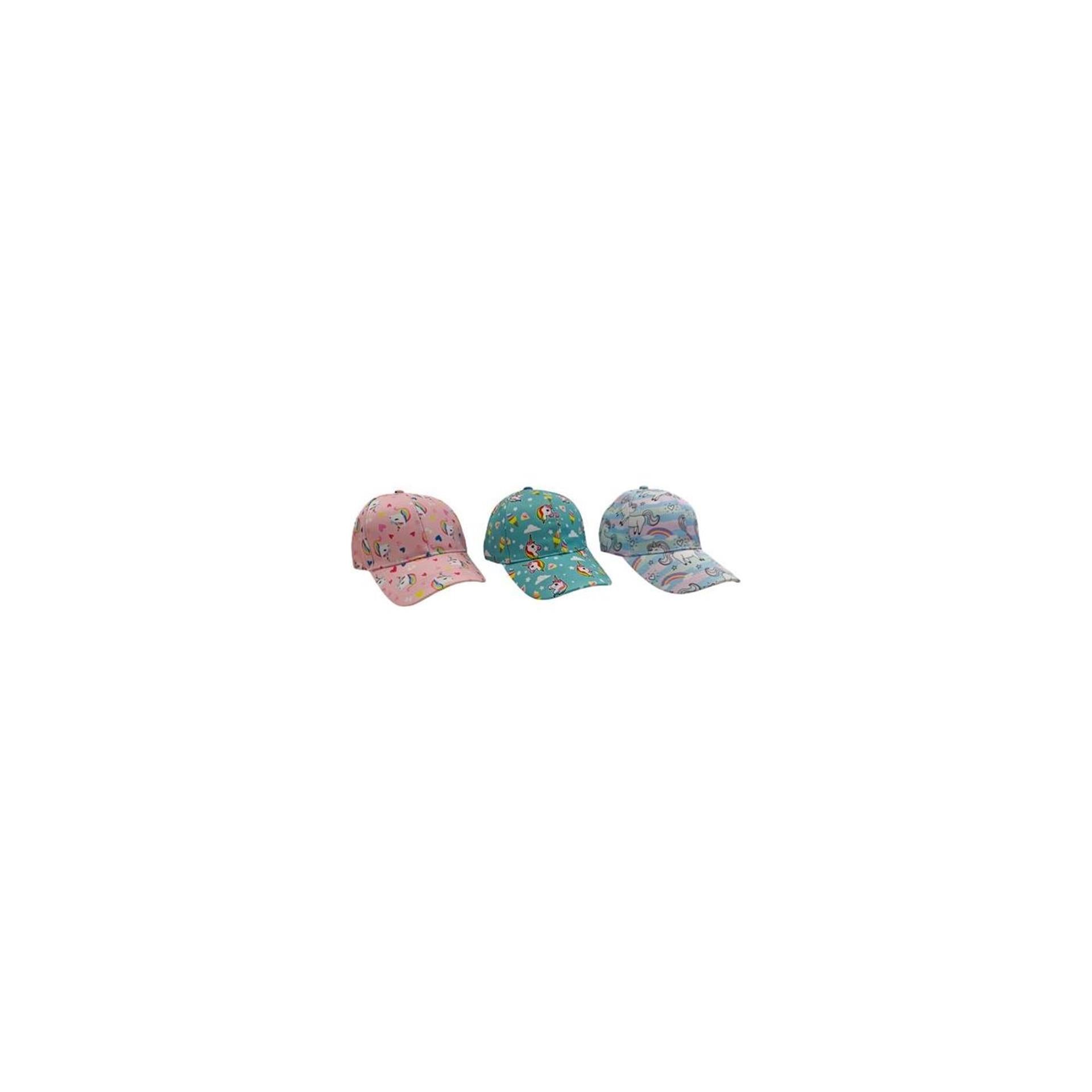 Kinder basebalcap unicorns 3ass.