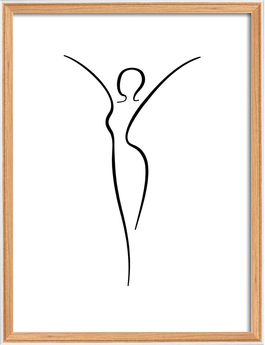 Walther silhouette - houten lijst - fotoformaat 30x40 cm - beuken