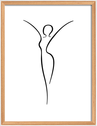 Walther silhouette - houten lijst - fotoformaat 30x40 cm - beuken