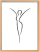 Walther silhouette - houten lijst - fotoformaat 30x40 cm - beuken