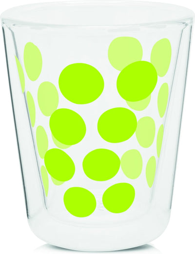 Zak!designs dotdot koffiebeker - dubbelwandig - 20 cl - groen