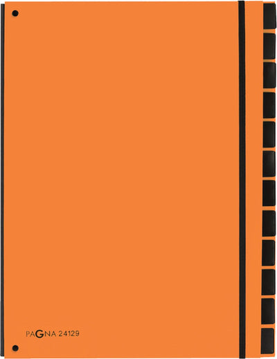 Pagna sorteermap trend 12 tabs a4 oranje