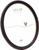 Deknudt frames fotolijst s100f9 - zwart bruin - ovaal - 13x18 cm