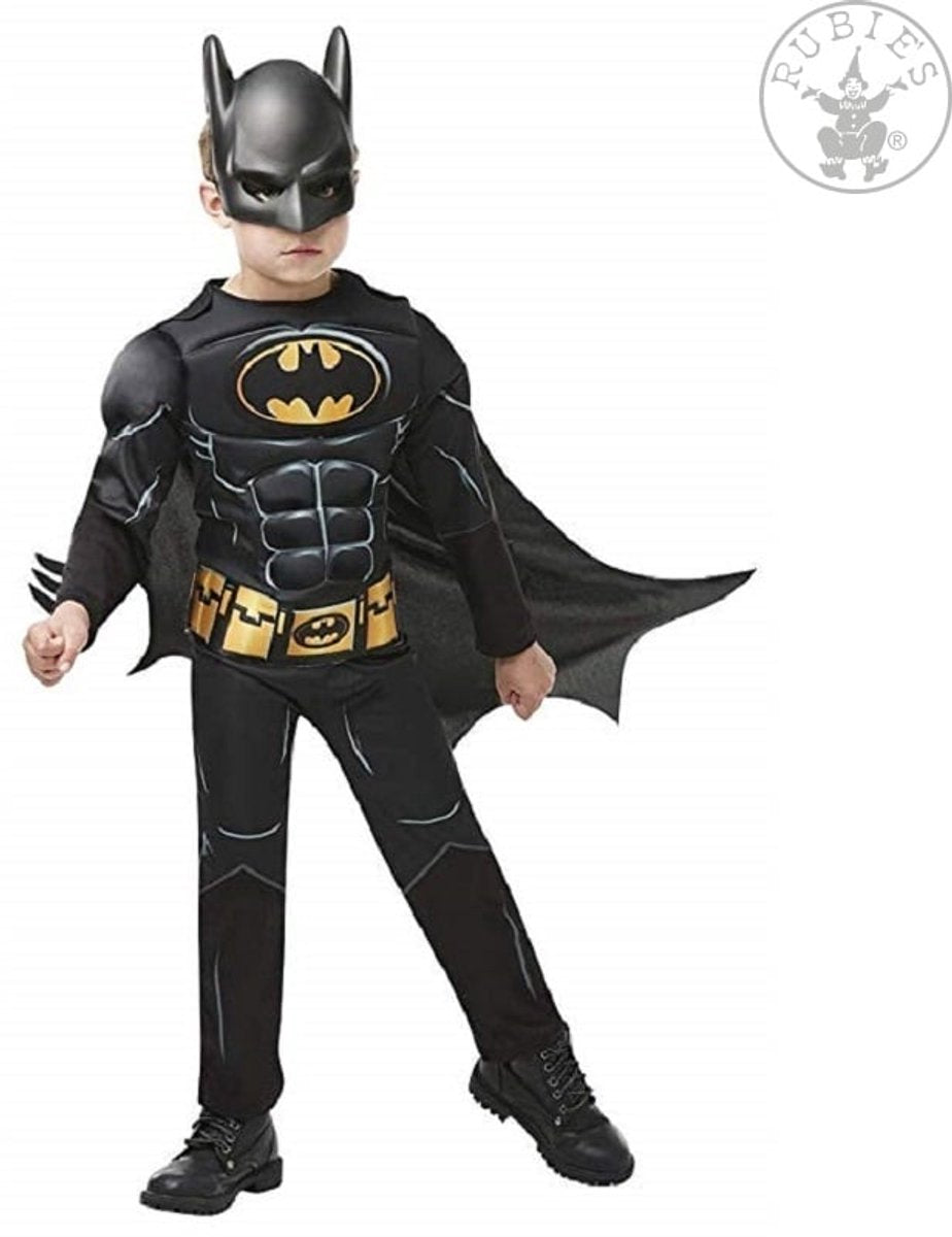 Rubies rubie's batman verkleedkostuum jongens zwart maat 116