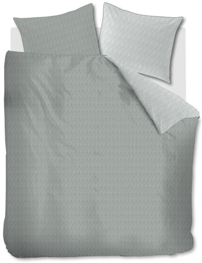 Riviera maison twisted dekbedovertrek - tweepersoons - 200x200 220 - grijsgroen