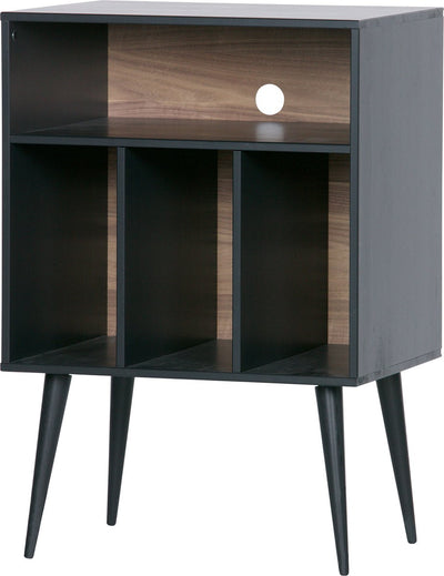Woood james kastje - grenen - zwart noten - 83x60x44