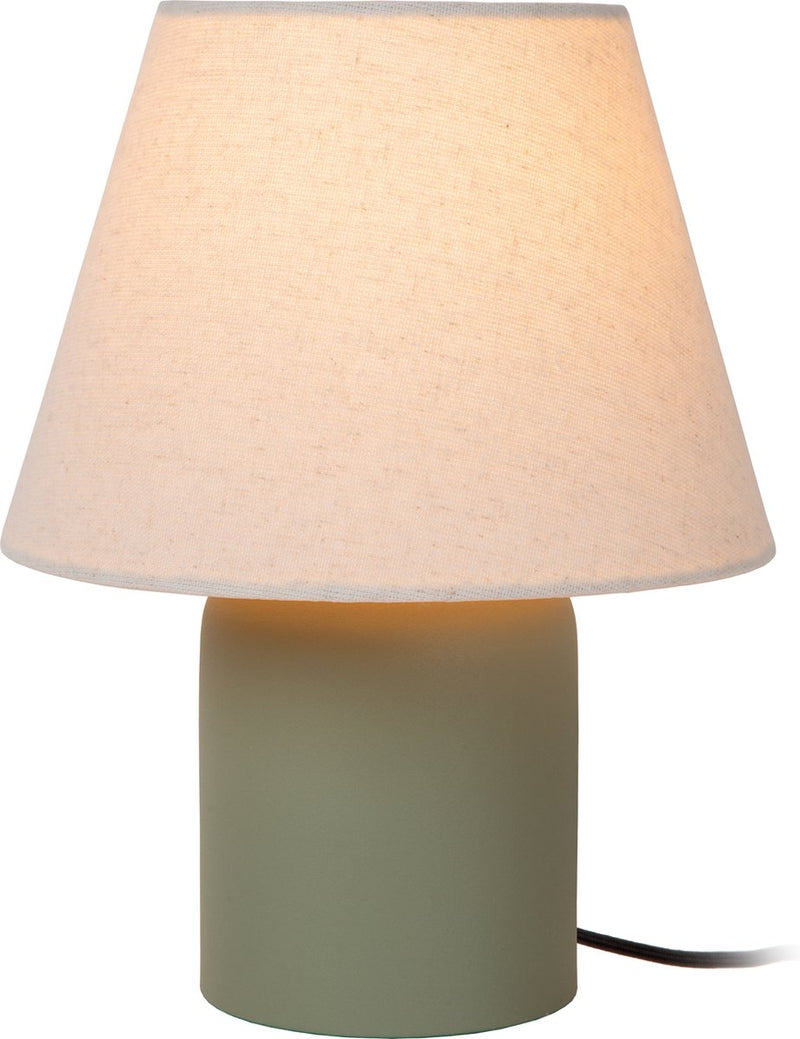 Lucide macia - tafellamp - 1xe14 - groen - japandi