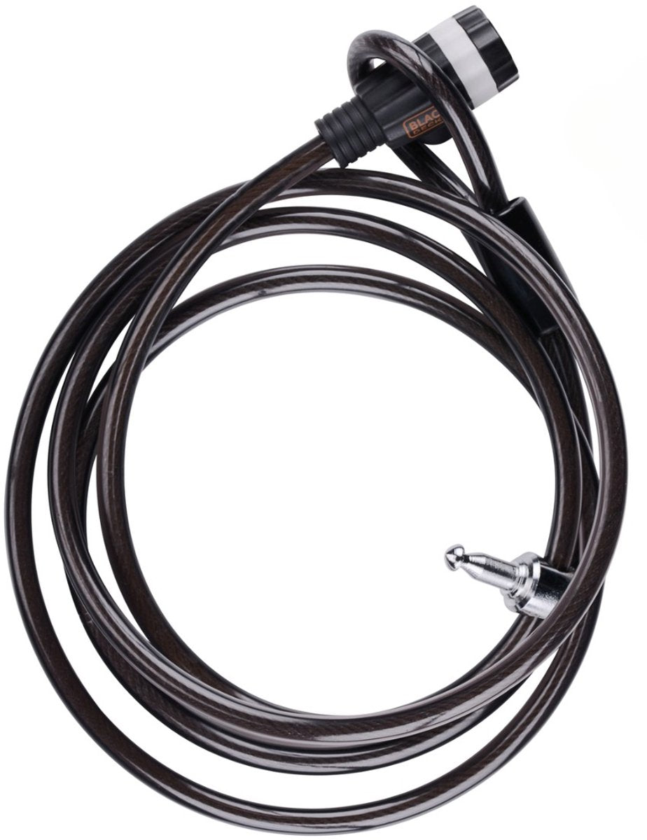 Black+decker kabelslot bxchbl7005 - familie fietsslot - geschikt voor fiets, motor en scooter - lengte 240 cm - temperaturen tot -20ºc - zwart