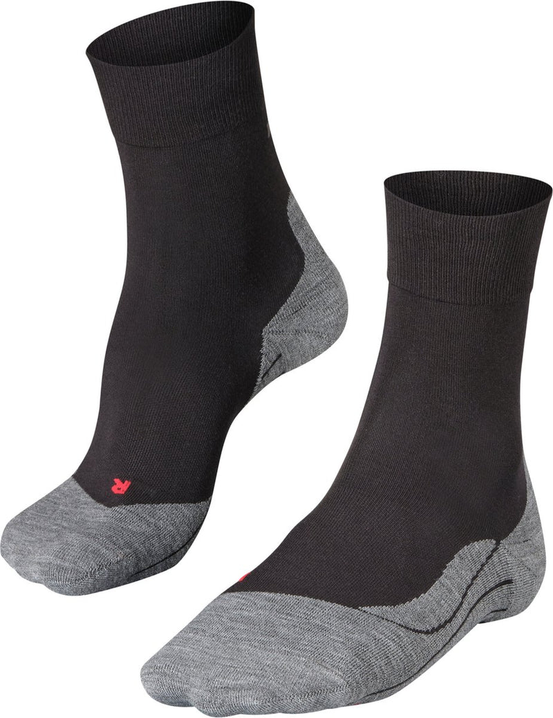 Falke ru4 anti-blaar katoen functioneel materiaal hardloopsokken heren zwart - maat 42-43