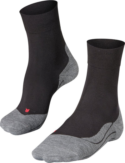 Falke ru4 anti-blaar katoen functioneel materiaal hardloopsokken heren zwart - maat 39-41