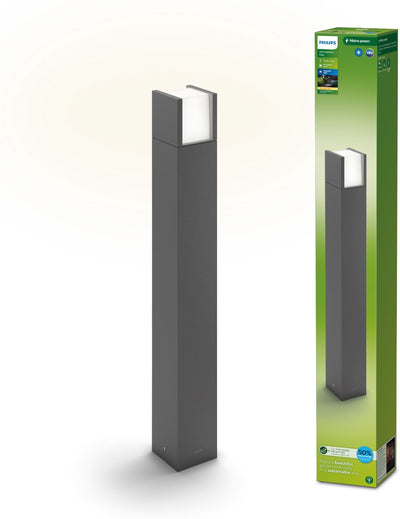 Philips led philips arbour tuinpaal - ultra efficient - antraciet - 4.3w