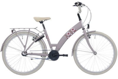 Bikefun kinderfiets lots of love 26 inch met nexus 3 versnelling remnaaf - adobe roze