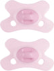 Difrax fopspeen dental - 0 tot 6 maanden - lichtroze - 2 stuks