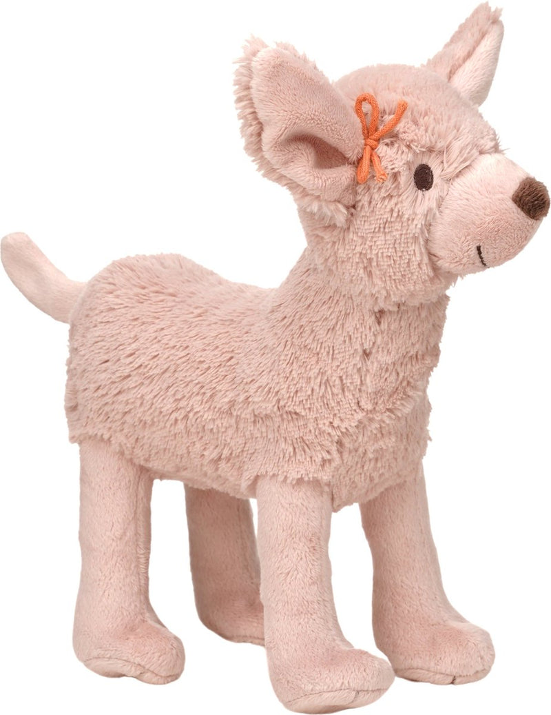 Happy horse hond dana knuffel 23 cm - roze - baby knuffel