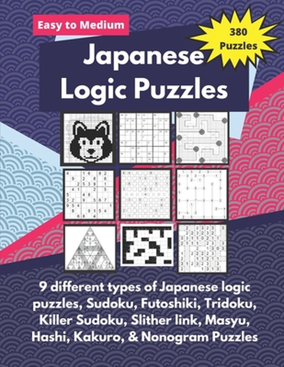 Merkloos sans marque diverse japanse logica puzzels: sudoku, futoshiki, hashi, nonogram en meer!