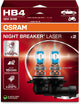 Osram night breaker laser - halogeenlamp - hb4 - 150% heldere licht - 20% witter
