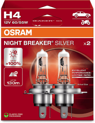Sram o night breaker - h4 koplamp - 100% heldere verlichting - 130m bereik