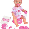 Simba - new born baby - babypop - 43 cm - slapende ogen - roze - drink en plasfunctie - babypop
