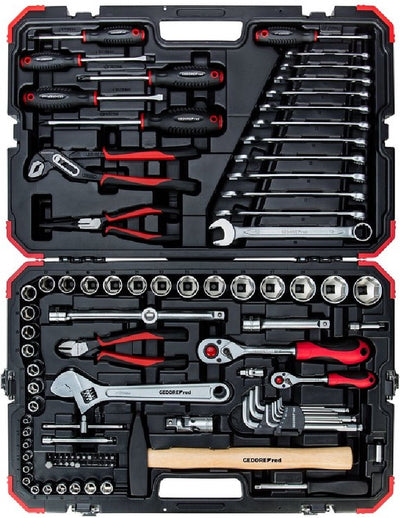 Gedore red r46003100 100-delige gereedschapsset - 1 4 , 3 8 en 1 2