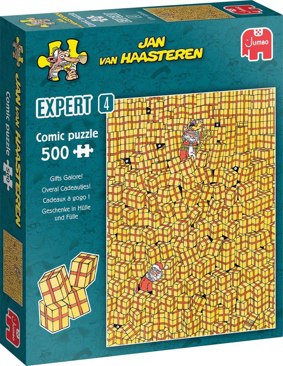 Jan van haasteren legpuzzel - expert 4 overal cadeautjes, 500st.
