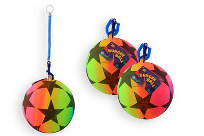 Bal rainbow star met elastiek ø21cm