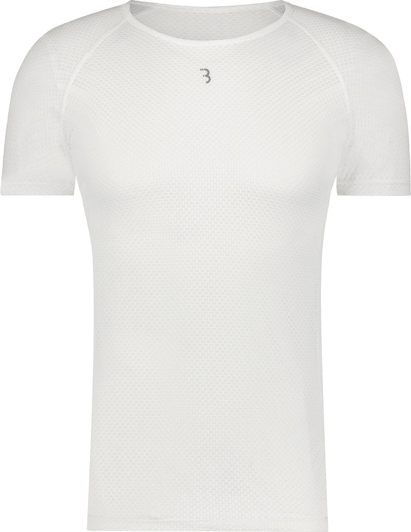 Bbb cycling ondershirt wielrennen meshlayer - onderkleding wielrennen - ondershirt fietsen sportshirt - onderkleding wielrennen - korte mouwen - wit - maat xs s buw-09