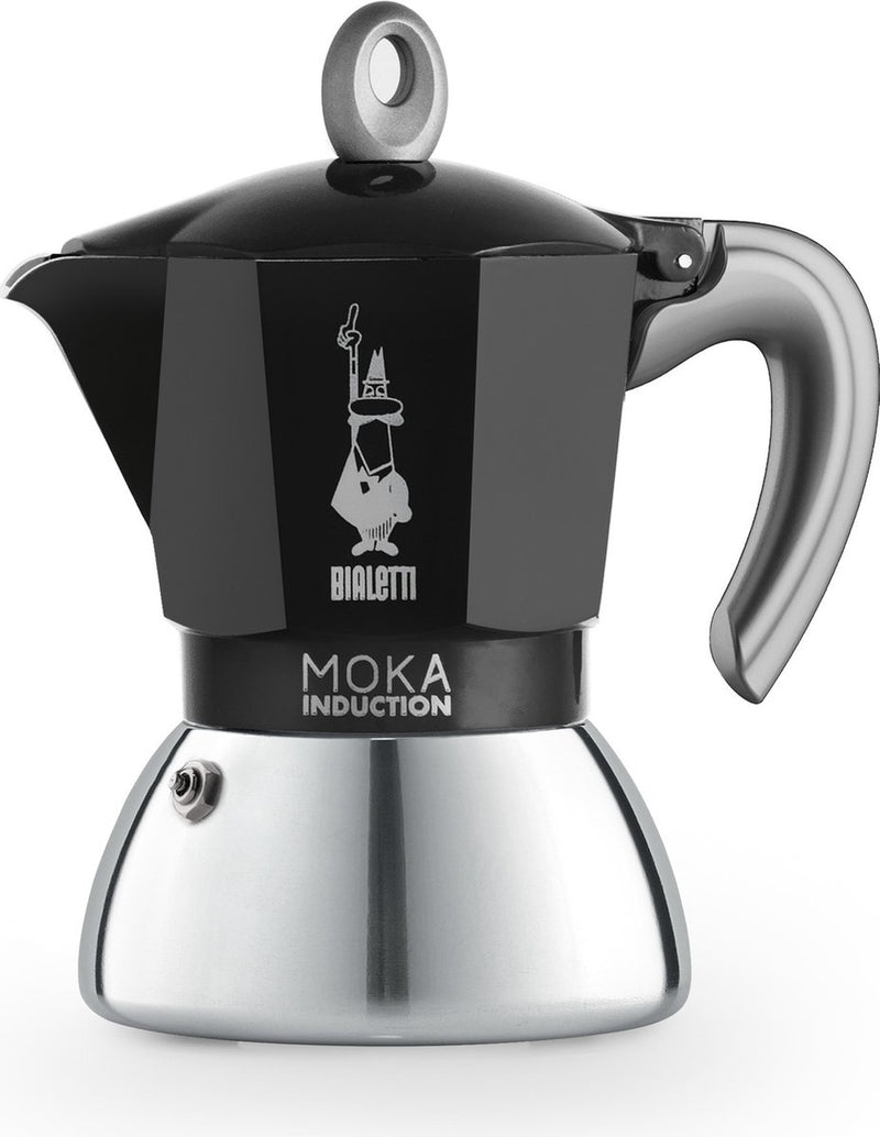 Bialetti moka induction zwart percolator – 4 kops – 150 ml – geschikt voor inductie