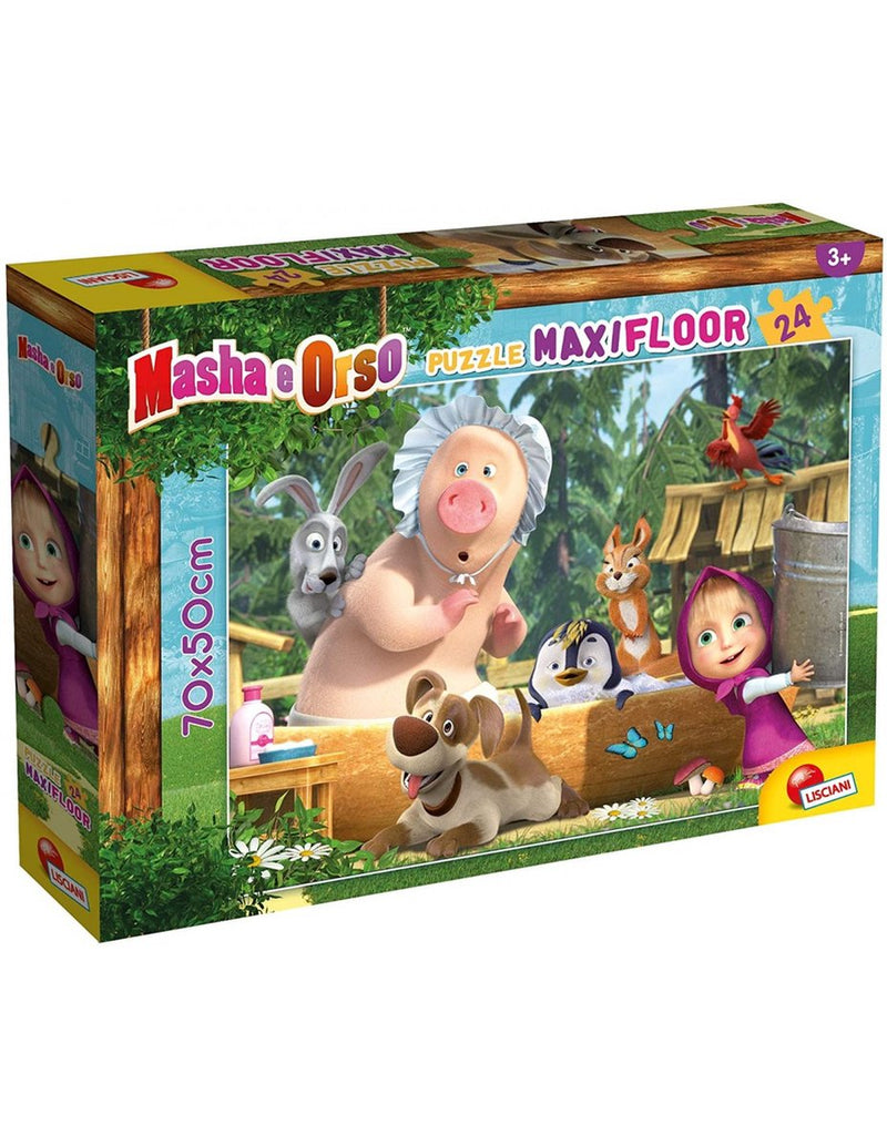 Lisciani masha puzzle maxifloor 24 - una buona giornata!