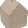 Creativ company spaarpot huis paulownia hout