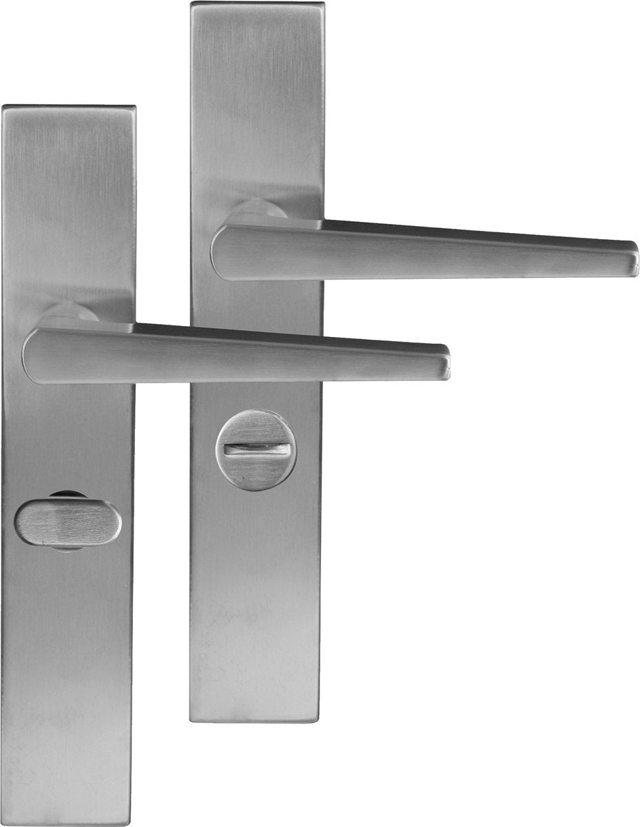 Differnz | rotterdam deurkruk | vierkant schild | wc 63 mm | mat chroom