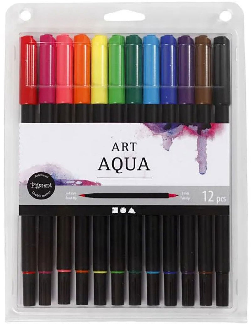 Creative company https: www.cchobby.nl aquarelmarker-lijndikte-2-4-8-mm-standaardkleuren-12-stuk-1-doos