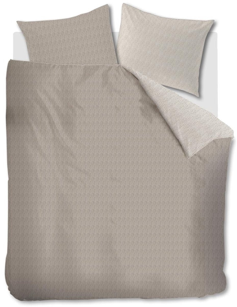Riviera maison twisted dekbedovertrek - eenpersoons - 140x200 220 - zand