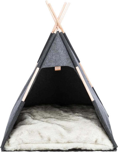 Trixie - schuilplaats tipi - vilt - antraciet - 70x70x70 cm