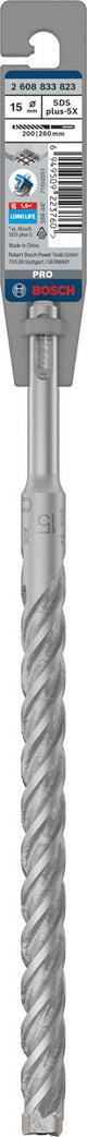 Bosch pro sds plus-5x hamerboor, 15 x 200 x 260 mm
