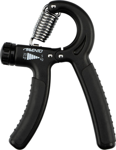 Avento handknijper verstelbaar - 5-20 kg - zwart grijs