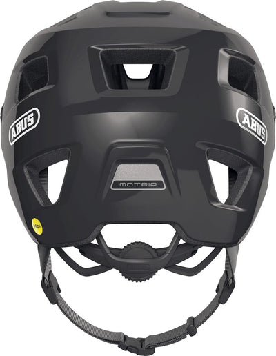 Abus fietshelm motrip mips shiny black m - 54-58 cm - zwart - geschikt voor gebruik op mountainbikes - 370 g