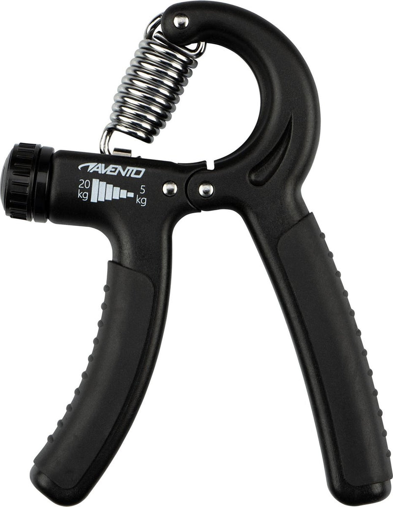 Avento handknijper verstelbaar - 5-20 kg - zwart grijs