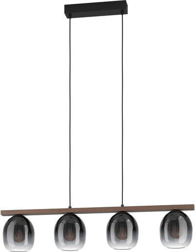 Eglo filago hanglamp - e27 - 88 cm - zwart bruin