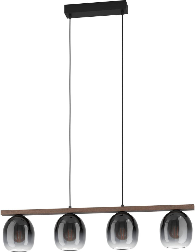 Eglo filago hanglamp - e27 - 88 cm - zwart bruin