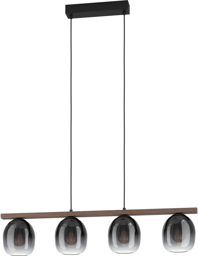 Eglo filago hanglamp - e27 - 88 cm - zwart bruin