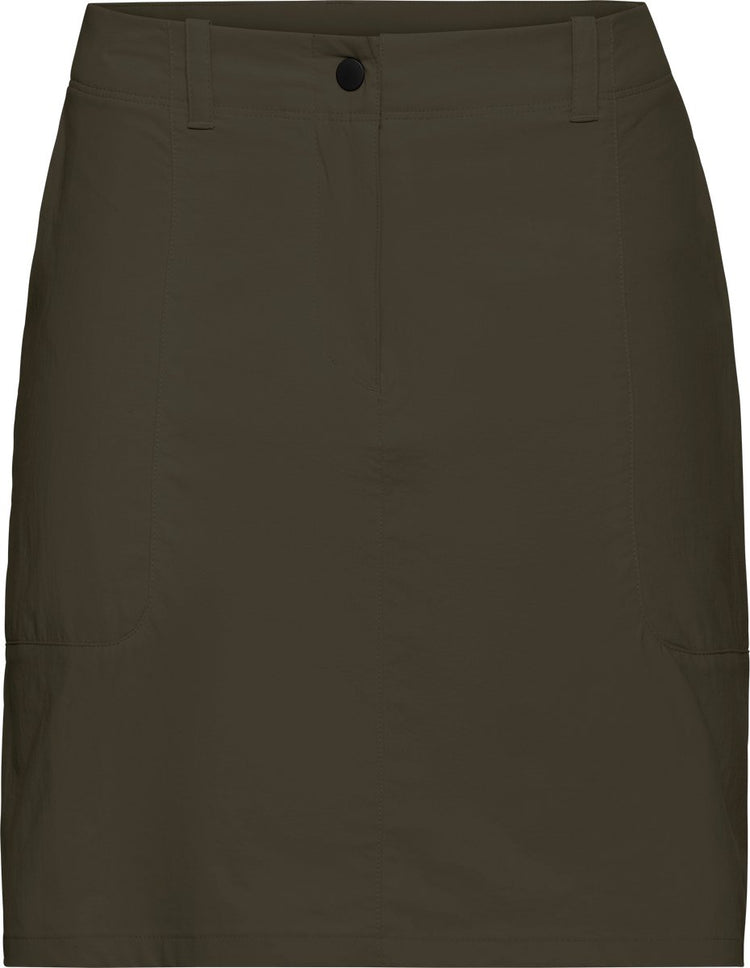Jack wolfskin desert skort w dames outdoorrok-obsidian moss