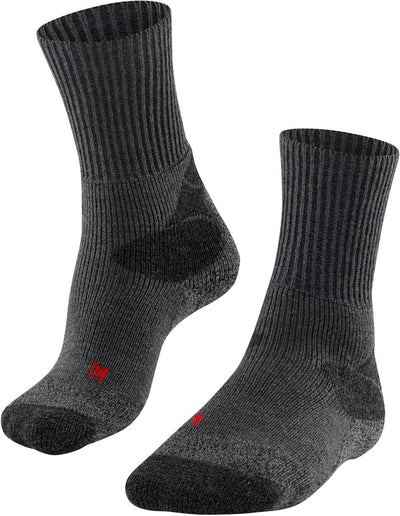 Falke tk-x expedition ultra dikke padding wol functioneel materiaal wandelsokken heren grijs - maat 46-48