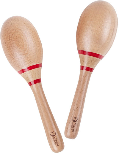 Classic world houten sambaballen muziekinstrument voor kinderen.