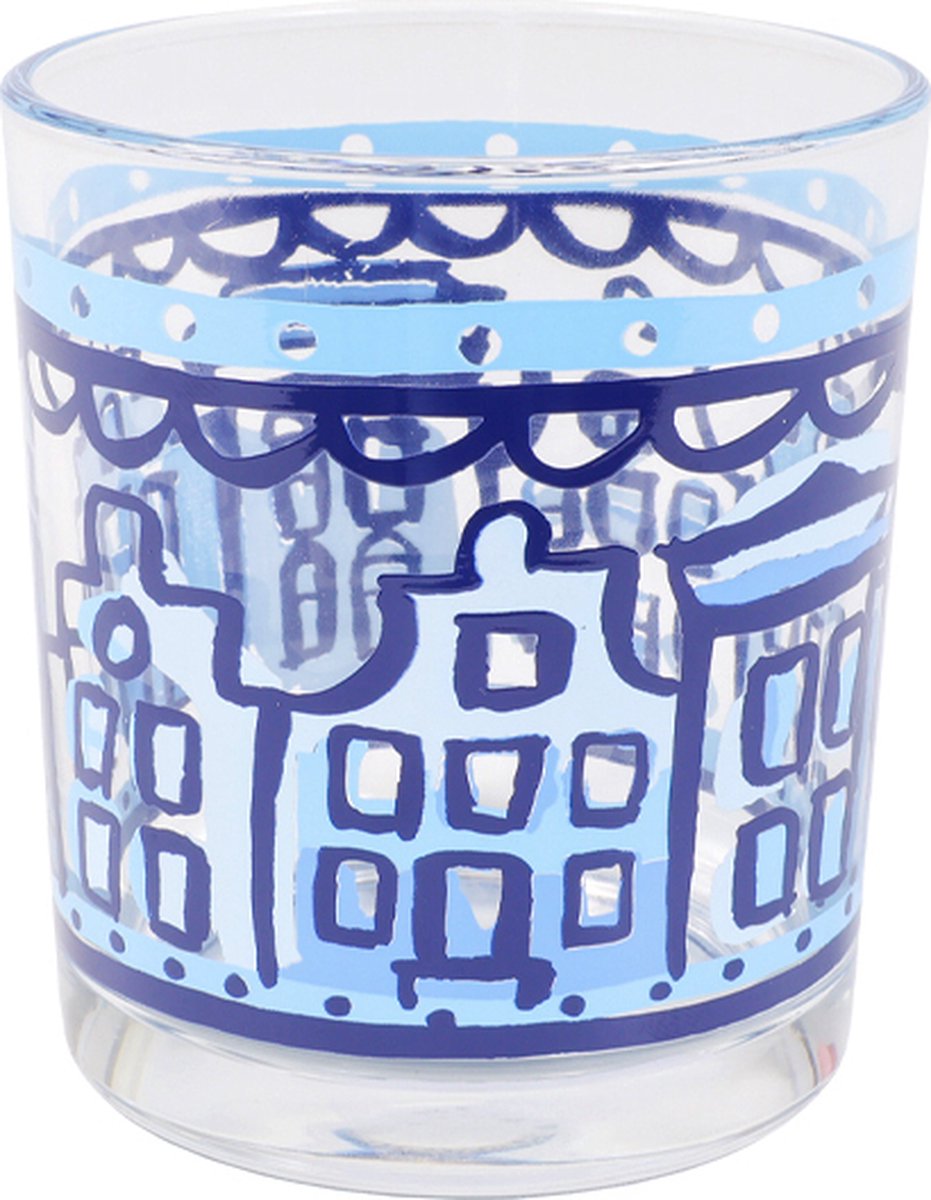 Blond amsterdam , delfts blond, glas huizen, 0,35l